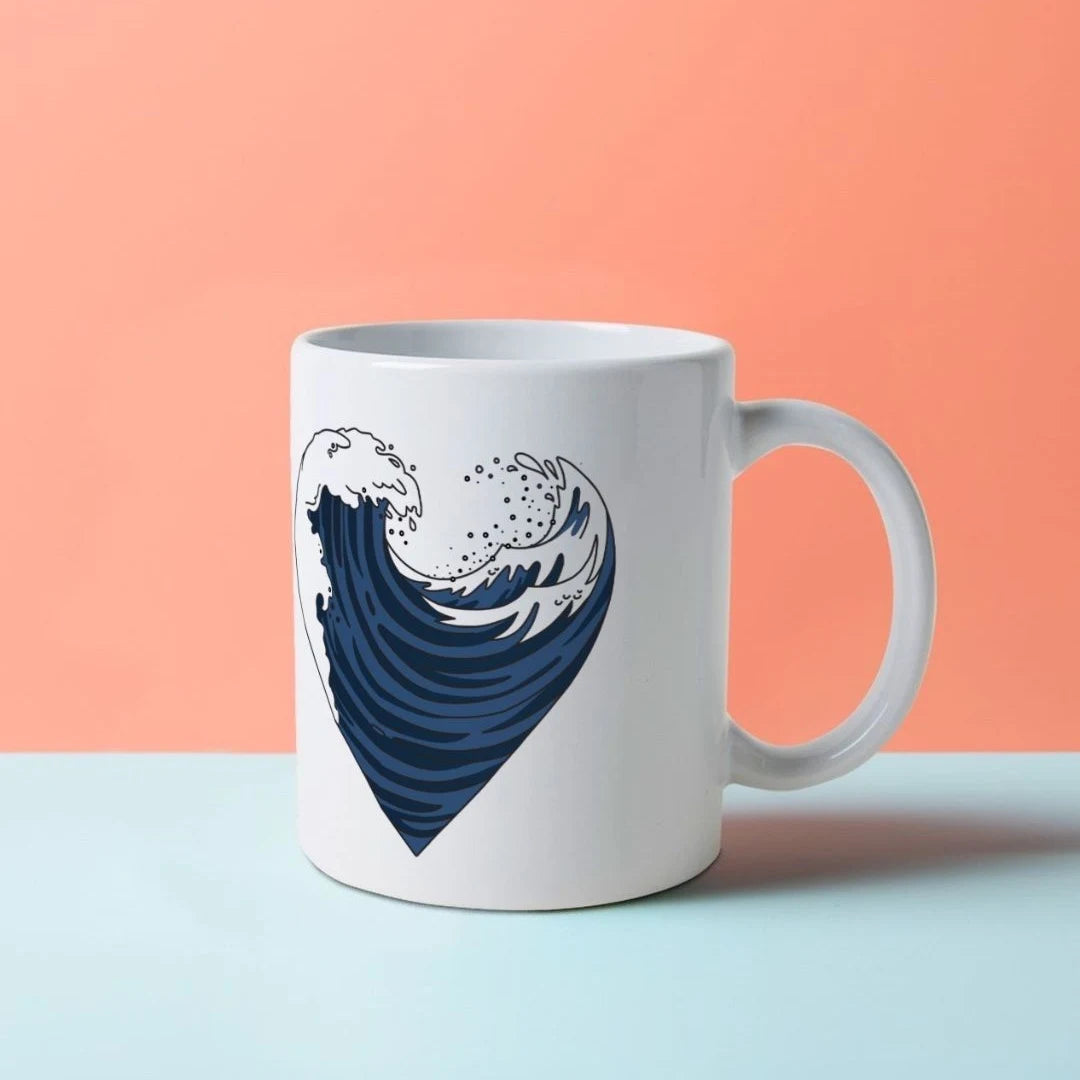 Ocean Generation Ocean Heart Ceramic Mug