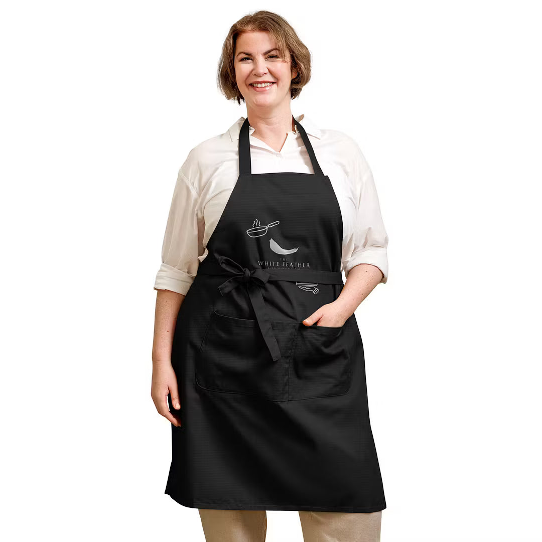 TWFF Black Organic Cotton Apron