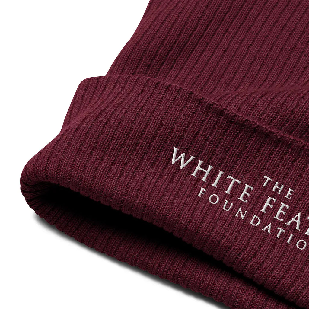 TWFF Sustainable Organic Cotton Beanie in Burgundy