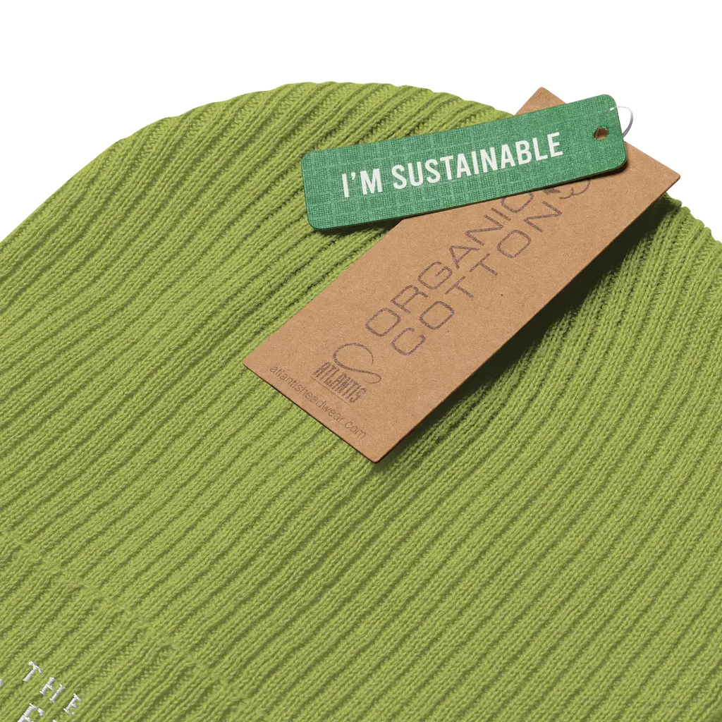 TWFF Sustainable Organic Beanie in Leaf Green
