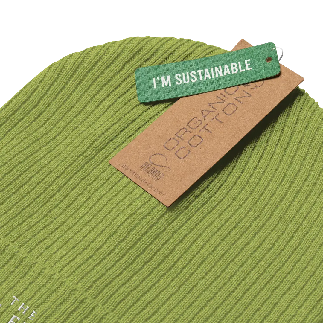 TWFF Sustainable Organic Beanie in Leaf Green