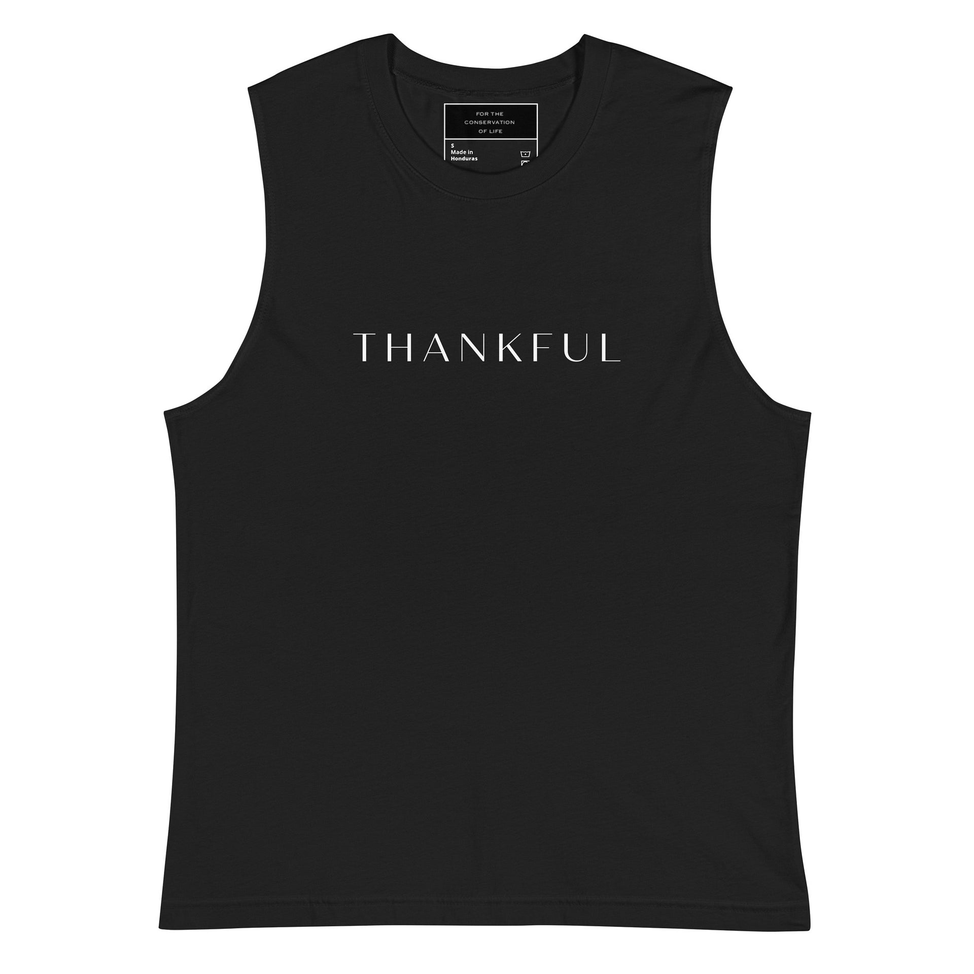 TWFF Unisex "Thankful" Muscle Shirt in Black