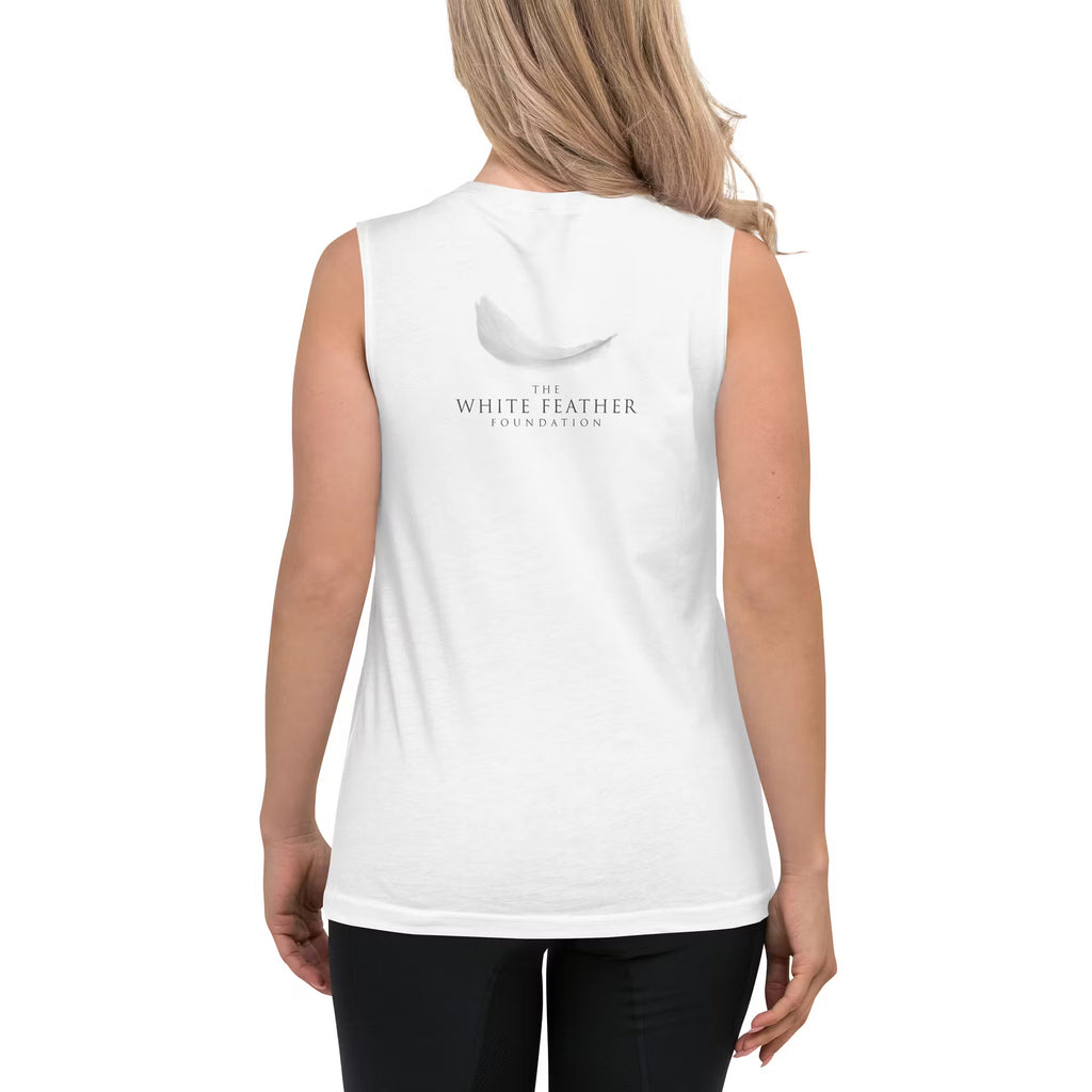 TWFF Unisex "Thankful" Muscle Shirt in White