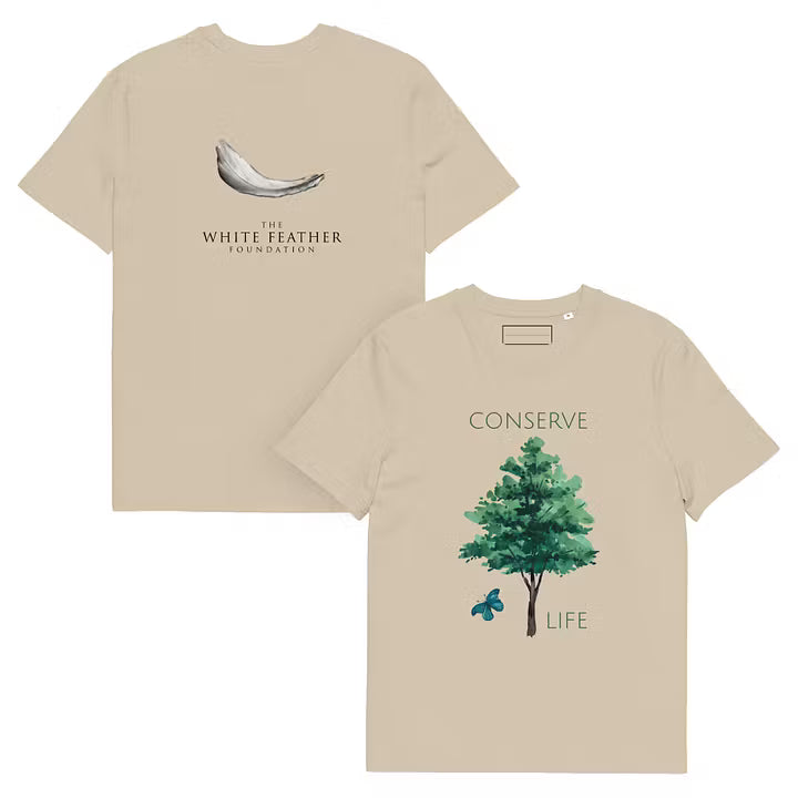 TWFF Conserve Life ‘Friendly Forest’ Organic Cotton T-shirt in Sand