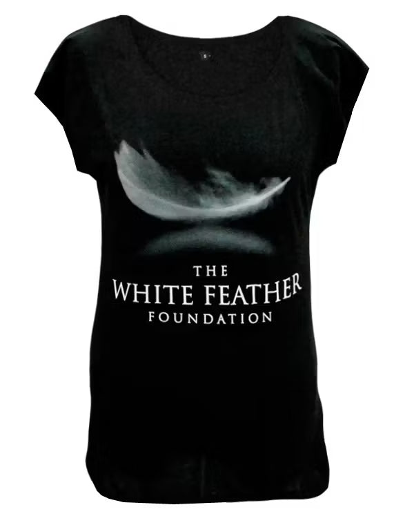 Ladies’ Fit Black TWFF Classic Logo Tee